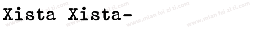 Xista Xista字体转换